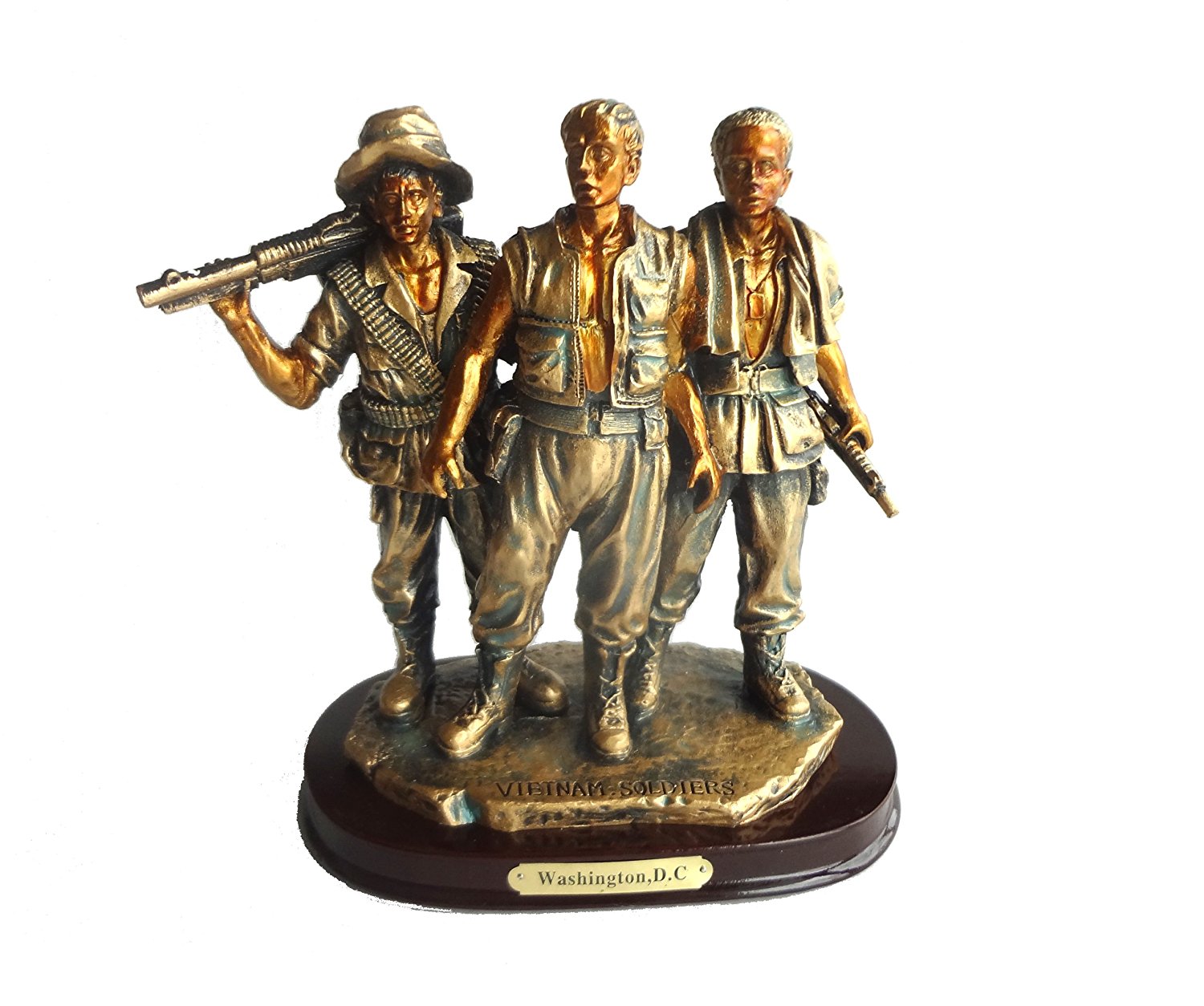 Vietnam Veterans Memorial Statue Figurine: The Three Soldiers