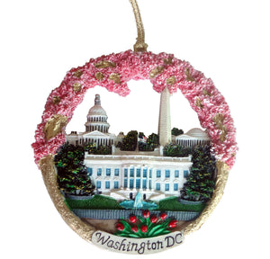Washington DC Christmas Ornament Monuments Ceramic